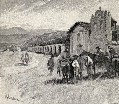 Mission Santa Ynez ou Ines, Solvang, Californie, de 